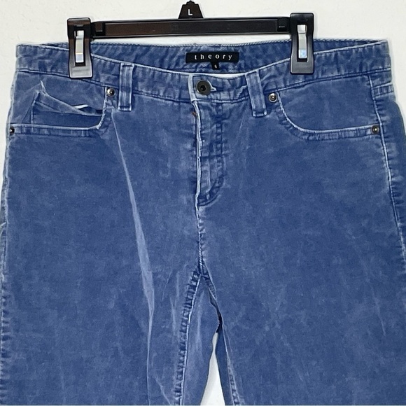 Theory pants corduroy sz 6 blue wide leg - Picture 5 of 7